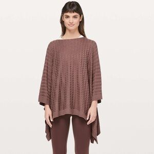 Lululemon Divinity Poncho *Woven Spanish Oak